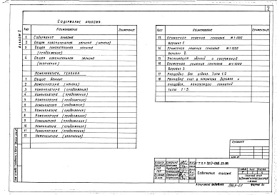 Состав альбома. Типовой проект 320-068.23.86Альбом 1 Номенклатура малых архитектурных форм, примерные решения генпланов участков общественных центров, типы и схемы площадок