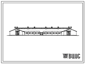 Типовой проект 803-89/74 Овчарня на 800 овцематок зимнего ягнения. Стены из керамзитобетонных панелей, торцевые из кирпича
