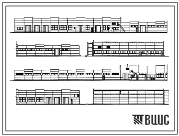 Типовой проект 503-1-74.89 Производственный корпус №1 автономного автотранспортного предприятия на 200 грузовых автомобилей с частично закрытой стоянкой.