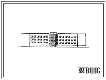 Типовой проект 224-1-470м.86 Школа на 13 классов (489-504 учащихся). Грунты вечномерзлые.  Здание  трехэтажное. Стены из кирпича.