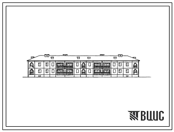 Типовой проект 111-203-13с/1.2 2-этажный 3-секцирнный 16-квартирный жилой дом с 1-2-3-4-комнатными квартирами типа А и Б. Для строительства в 4Б и 4В климатических подрайонах Азербайджанской ССР сейсмичностью 7 и 8 баллов.