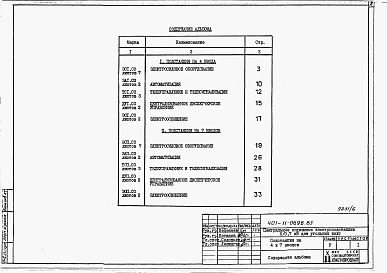 Альбом 6  Спецификация оборудования     