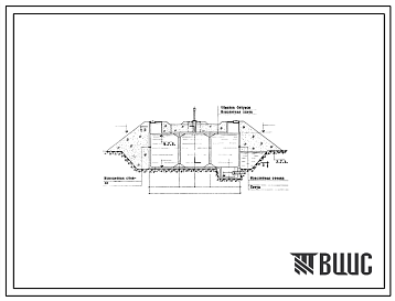Типовой проект 901-4-15 Резервуар для воды емк. 500 м3 железобетонный монолитный цилиндрический