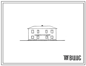 Типовой проект 144-52-59сп тип 2 Двухэтажный двухквартирный блокированный жилой дом с четырехкомнатными квартирами для районов с сейсмичностью 9 баллов, на просадочных грунтах.