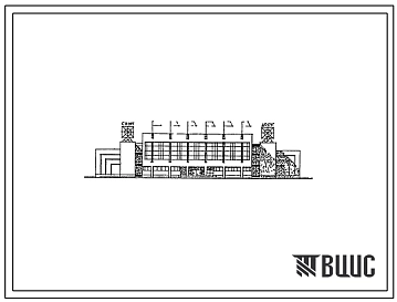 Типовой проект 294-08-26.89 Центр физкультурно-спортивного досуга для жилых районов с населением до 35 тыс. жителей. Здание двух-, трехэтажное. Каркас по серии 1.020-1/83. Стены из кирпича. Объем 32130м3