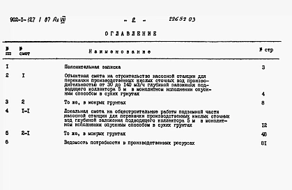 Альбом 8 Сметы. Подземная часть. Часть 1