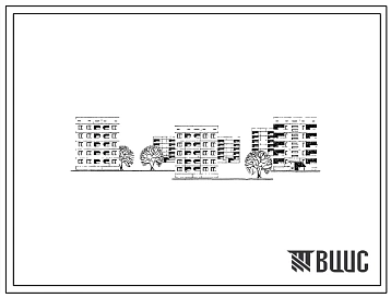 Типовой проект 135-072 Пятиэтажная блок-секция рядовая правая на 10 квартир (двухкомнатных 2Б-5; трехкомнатных 3А-5).