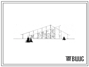 Типовой проект 266-12-166 Сельский клуб с залом на 200 мест, стены брусчатые, для строительства в 1В климатическом подрайоне, 1 и 2 климатических районах