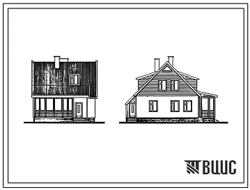 Типовой проект 183-216-25.86 Одноквартирный мансардный пятикомнатный жилой дом усадебного типа