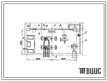 Типовой проект У-04-05-77(1) Технологическая часть встроенной дэс на 150(2*75) квт с агрегатами дгма 75 м-3