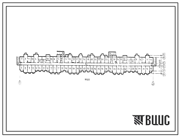 Типовой проект П-3-1460-81(320)(91-011(1.2) Помещения общественного назначения в подвале 5-этажного жилого дома, скомпонованного из блок-секций серии 91, (убежище на 1460 человек, размеры убежища 111,6м на 12,6м, режимы вентиляции 1,2).