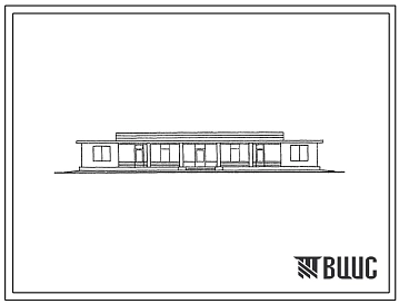 Типовой проект 505-16 Пассажирский павильон на 150 человек для речных пристаней на внутренних водных путях. Стены деревянные каркасно-обшивные.
