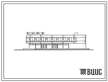 Типовой проект 272-22-24/76 Унифицированное блок-здание кафе на 220 мест на полуфабрикатах. Для строительства в 1 В климатическом подрайоне, 2 и 3 климатических районах