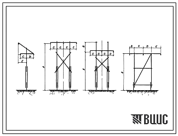 Серия 3.407-30 Деревянные промежуточные опоры 35 и 110 кв. Для районов Крайнего Севера с вечной мерзлотой. Материалы для проектирования.