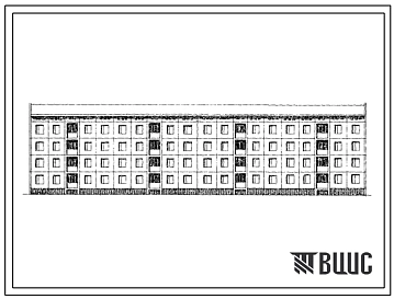 Типовой проект 111-146-1/1.2 Четырехэтажный четырехсекционный жилой дом на 32 квартиры.