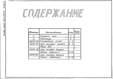 Альбом 3 Тепловой контроль и автоматика. Чертежи-задания заводу-изготовителю