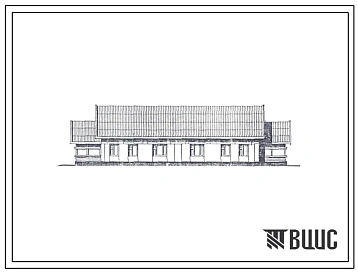 Типовой проект 183-17-80.84 Дом усадебного типа на 2 трехкомнатные квартиры. Общая площадь 152 м2 (СТЕНЫ ИЗ КРУПНЫХ ЛЕГКОБЕТОННЫХ БЛОКОВ, Перекрытия железобетонные. Полное инженерное благоустройство, Одноэтажные, Двухэтажные, Четырехэтажные, Для Приморско