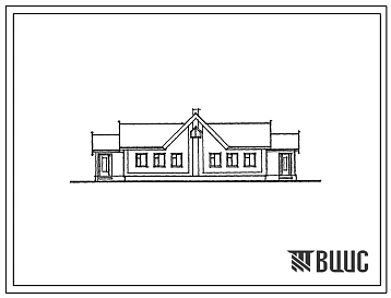 Типовой проект 184-16-108.1.13.87 Одноэтажный двухквартирный жилой дом с одно- и трехкомнатными квартирами для государственного строительства в Северо-Кавказской зоне РСФСР