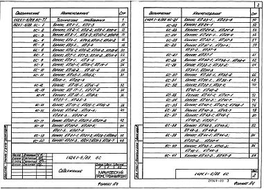 Выпуск 6с Части 1, 2 Арматурные и закладные изделия колонн для зданий с расчетной сейсмичностью 7, 8 баллов. Рабочие чережи