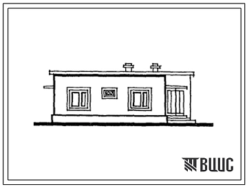 Типовой проект 184-40-127с.87 Одноэтажный одноквартирный жилой дом с 3-комнатной квартирой