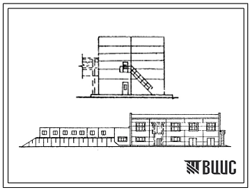 Типовой проект 901-3-81 Реагентное хозяйство для станции очистки воды поверхностных источников с содержанием взвешенных веществ до 2000 мг/л производительностью 50 тыс. м3/сутки (на 2 реагента)