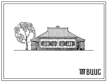 Типовой проект 181-25-11/1.2 1-этажный 2-квартирный жилой дом с 3-комнатными квартирами типа 3Б. Для строительства в 1В климатическом подрайоне, 2 и 3 климатических районах.