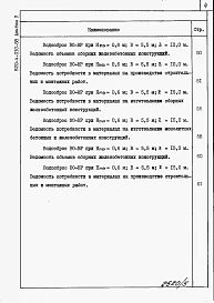 Альбом 5 Водосбросы на расход воды до 25 м3/с. Ведомость потребности в материалах.     