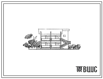 Типовой проект 244-3-11с Пансионат двухэтажный  на 24 человека для коллективного садоводства. Для сельского строительства в 3Б климатическом подрайоне сейсмичностью 7 и 8 баллов
