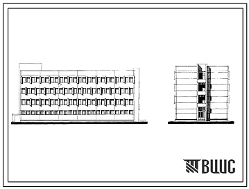 Типовой проект 501-296 Дом связи для отделенческих и крупных станций тип IV, каркасно-панельный.
