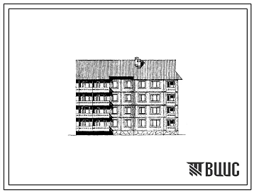 Типовой проект 135-0105 Блок-секция четырехэтажная 16-квартирная торцевая правая (двухкомнатных 2Б — 12, трехкомнатных 3Б — 4). Для строительства в IВ климатическом подрайоне, II и III климатических районах.