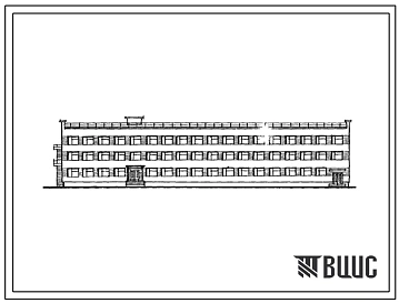 Типовой проект 505-43 Блок портовых бытовых и вспомогательных помещений 1 категории (бытовые помещения на 150 человек).