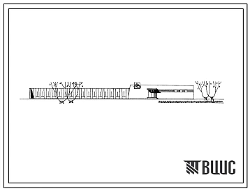 Типовой проект 294-6-3 Полузакрытый тир упрощенного типа для стрельбы на дистанцию 50 метров. Для строительства в 1В климатическом подрайоне, 2 и 3 климатических районах