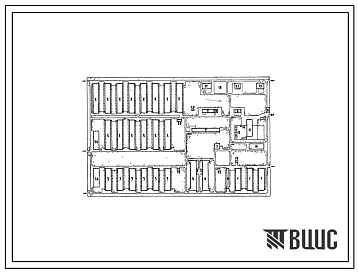 Типовой проект 819-12/66  Птицеводческая фабрика яичного направления на 100 тыс. кур-несушек (среднегодовое поголовье) с содержанием на глубокой подстилке.(Схема планировки).