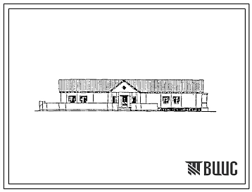 Типовой проект 271-20-170.91 Столовая на 25 посадочных мест. Здание одноэтажное. Стены из трехслойных керамзитобетонных панелей.