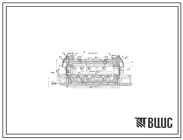 Проект 38279 Печь толкательная для нагрева перед газовой заваркой или отжига после заварки чугунных отливок,  размером пода 2,44х6,3 м, на газе