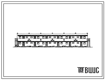 Типовой проект 134-101-20СП/1 Двухэтажный 12 квартирный галерейный дом с квартирами типа 1Б (однокомнатных 1Б-12).