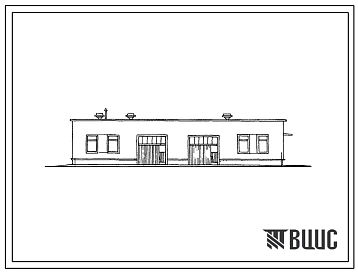 Типовой проект 411-1-64 Лестная пожарно-химическая станция на 2 пожарные автоцистерны с теплой стоянкой