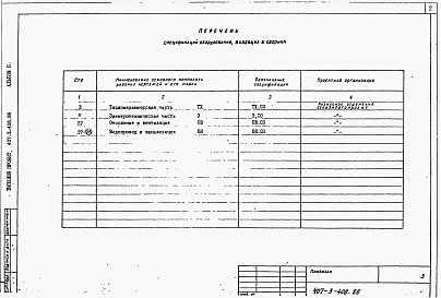 Альбом 2  Спецификации оборудования    