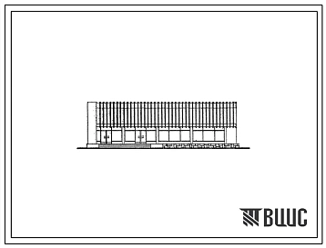 Типовой проект 272-15-2с Унифицированное здание продовольственного и промтоварного магазинов самообслуживания (с пятью технологическими планировками в промтоварном магазине) торговой площадью 440 м2 для строительства в 4Б и 4В климатических подрайонах, с