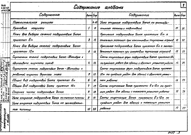 Состав альбома. Серия КЭ-01-57 СтальныеВыпуск 1/67  Чертежи КМ