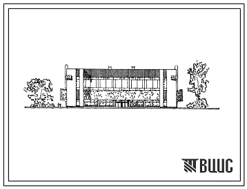 Типовой проект 294-2-38 Спортивный корпус с залом 42х24 м (с вариантом покрытия из облегченных конструкций), для строительства в 1В климатическом подрайоне, 2 и 3 климатических районах