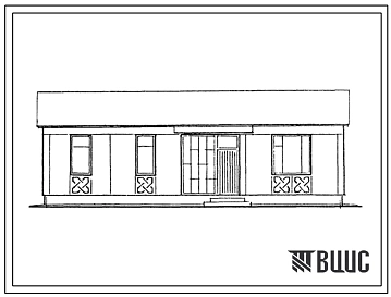 Типовой проект 183-126-82.84 Дом 1-этажный с 5-комнатной квартирой типа 5Б. Для строительства в 4Г климатическом подрайоне Казахской ССР с пыльными бурями (Гурьевская область).