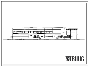 Типовой проект 705-2-72.90 Склад прирельсовый пестицидов вместимостью 500 т. Размеры здания - 36x48 м. Расчетная температура: -30°С. Стены - панельные легкобетонные. Покрытие - железобетонные плиты по железобетонным балкам