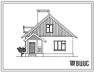 Типовой проект 184-85-51/1 Мансардный одноквартирный трехкомнатный жилой дом. Для индивидуальных застройщиков.