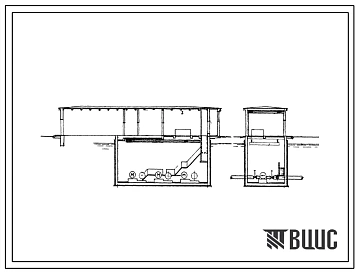 Типовой проект 901-2-15/71 Насосная станция заглубленная производительностью от 300 до 760 л/сек с высоковольтными двигателями