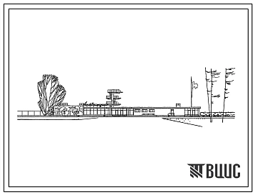 Типовой проект 292-3-3  Открытый плавательный бассейн с ванной 25х15 м и детской ванной. Для строительства во II и III строительно-климатических зонах.
