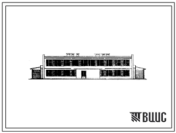 Типовой проект 214-1-86 Детские ясли-сад на 90 мест с расширением до 180 мест за счет летних павильонов, для строительства в 3 строительно-климатической зоне. Здание двухэтажное.  Для сельского строительства.