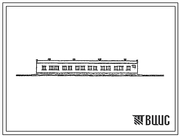 Типовой проект ХФ-71.78 (21-49-КК) Универсальное хранилище размером 18х48м, высотой 4,8м, с кран-балками. Отапливаемое