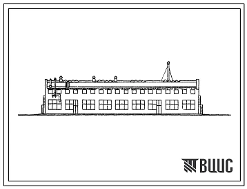 Типовой проект 816-205с Центральная ремонтная мастерская для хлопкосеющих хозяйств с парком 200 тракторов (4800 га пашни). Для строительства в районах сейсмичностью 7-8 баллов. (Стены из обыкновенного глиняного кирпича)