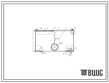 Шифр С400.ПБ800.100.000 Гидробак сварной С400.ПБ800.100.000
